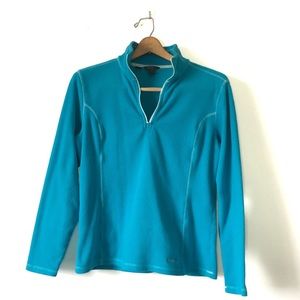 Eddie Bauer quarter zip fleece sweater sz medium